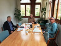Präsident des Landesverbandes Sachsen der Kleingärtner e.V. Tommy Brumm, Vizepräsident Udo Seifert und Peter Neunert